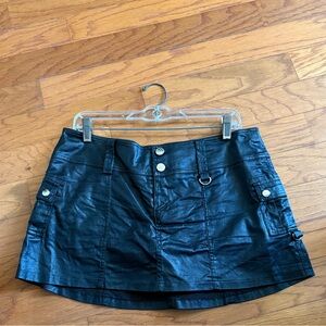 Black Faux Leather Mini Skirt dolls kill Dalia’s